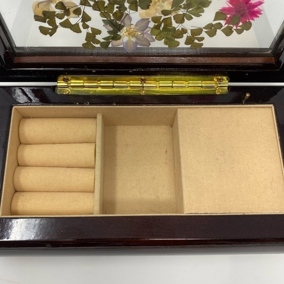 Floral Windup Musical Jewelry Box - Picture 8 of 11